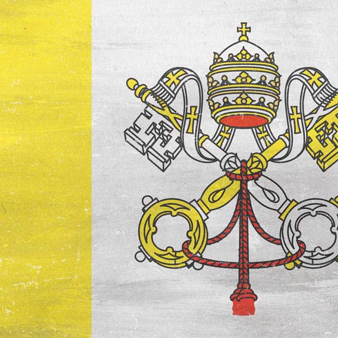 Vatican City Flag Distressed PS4 Controller Skin