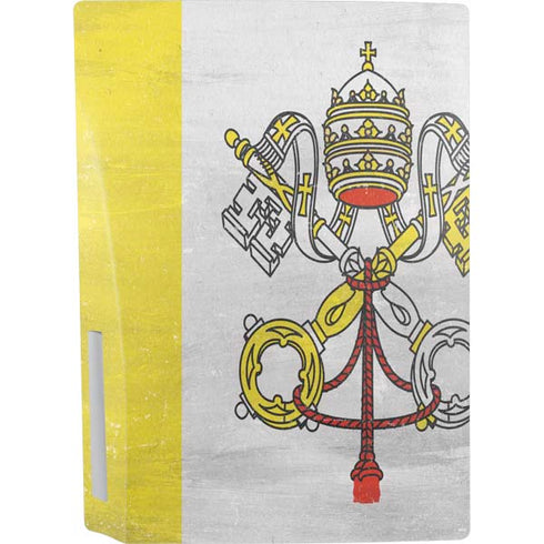 Vatican City Flag Distressed PS5 Console Skin