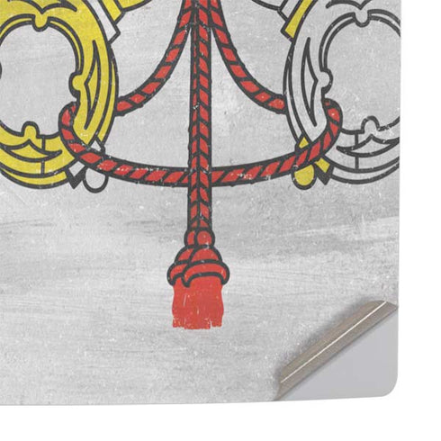 Vatican City Flag Distressed PS5 Slim Digital Edition Console Skin