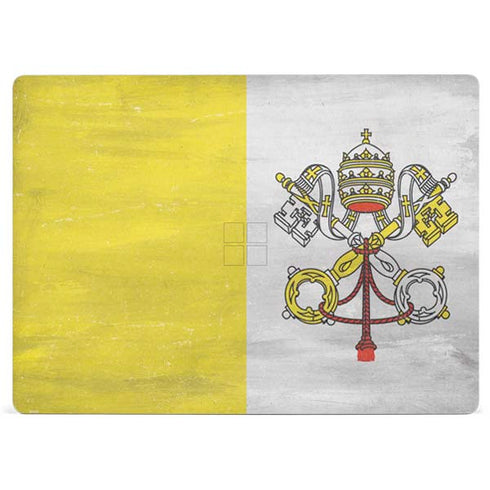 Vatican City Flag Distressed Surface Laptop 3 13.5in Skin