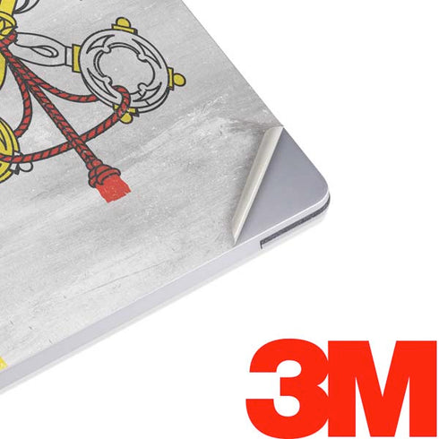 Vatican City Flag Distressed Surface Laptop 3 13.5in Skin