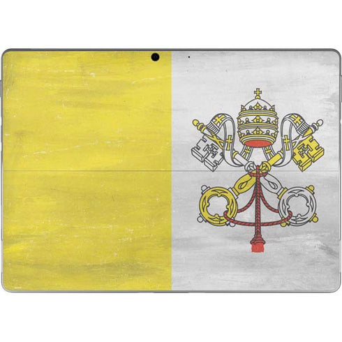 Vatican City Flag Distressed Surface Pro 8 Skin