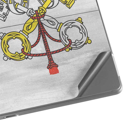 Vatican City Flag Distressed Surface Pro 8 Skin