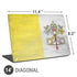 Vatican City Flag Distressed Universal Laptop 14in (11.4 x 8.2in) Skin