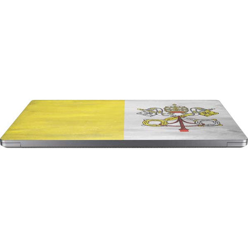 Vatican City Flag Distressed Universal Laptop 17in (13.8 x 10in) Skin