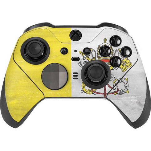 Vatican City Flag Distressed Xbox Elite Wireless Controller Series 2 Skin