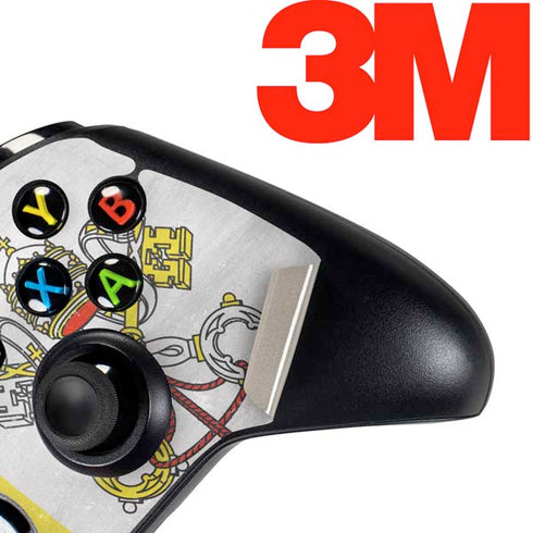 Vatican City Flag Distressed Xbox One Controller Skin