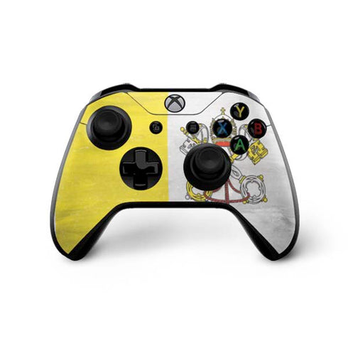 Vatican City Flag Distressed Xbox One X Bundle Skin
