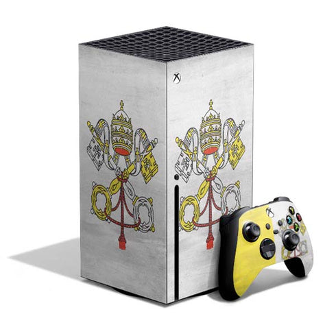 Vatican City Flag Distressed Xbox Series X Bundle Skin
