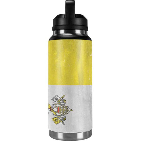 Vatican City Flag Distressed YETI Rambler 36oz Bottle Skin