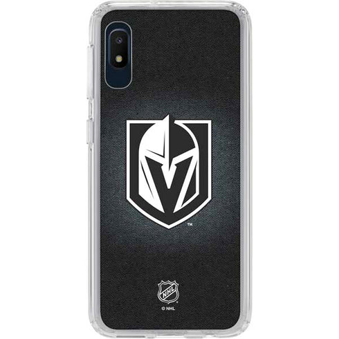 NHL Vegas Golden Knights Black Background Galaxy A10e Clear Case