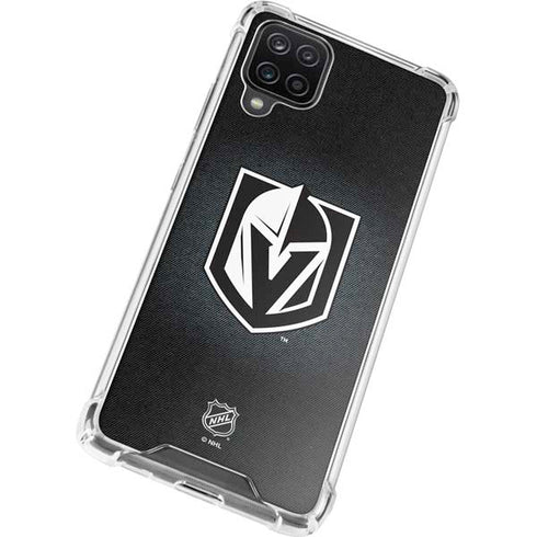 NHL Vegas Golden Knights Black Background Galaxy A12 Clear Case