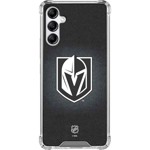 NHL Vegas Golden Knights Black Background Galaxy A15 5G Clear Case