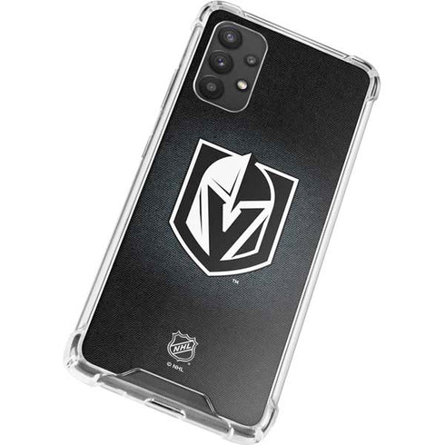 NHL Vegas Golden Knights Black Background Galaxy A32 5G Clear Case