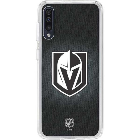NHL Vegas Golden Knights Black Background Galaxy A50 Clear Case