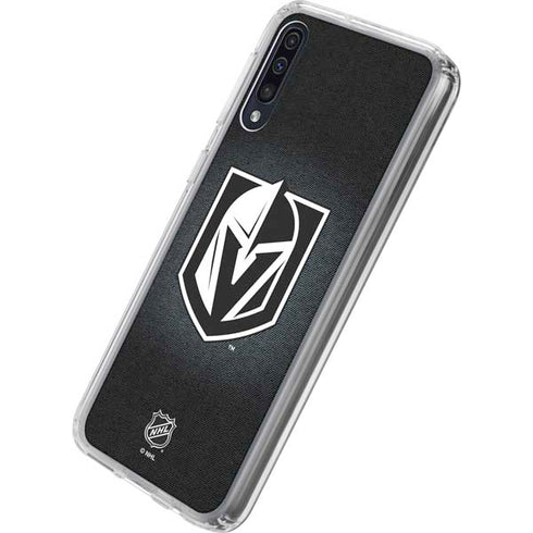 NHL Vegas Golden Knights Black Background Galaxy A50 Clear Case