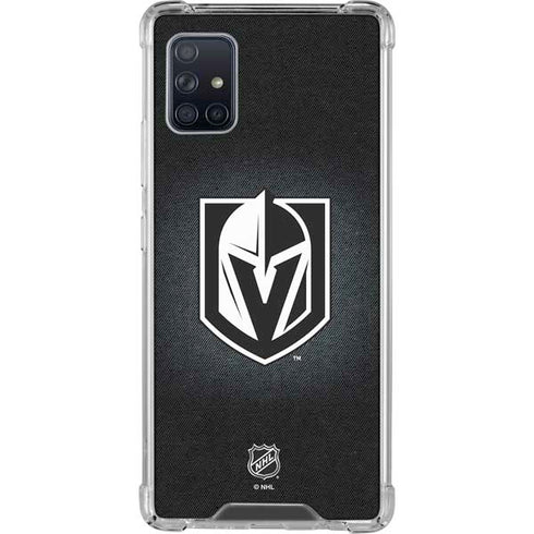 NHL Vegas Golden Knights Black Background Galaxy A51 5G Clear Case