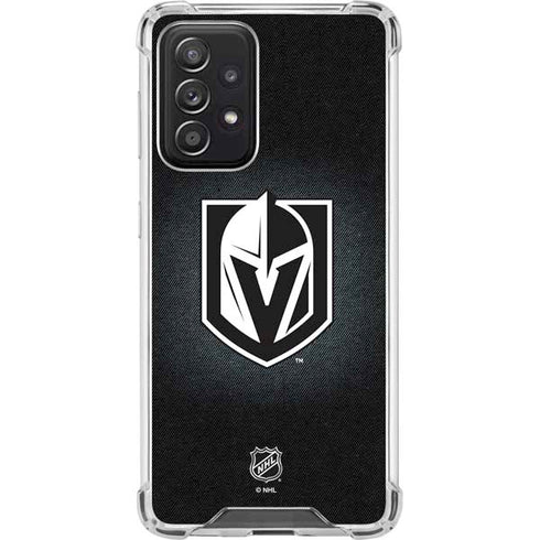 NHL Vegas Golden Knights Black Background Galaxy A52 5G Clear Case