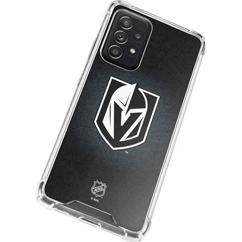 NHL Vegas Golden Knights Black Background Galaxy A52 5G Clear Case