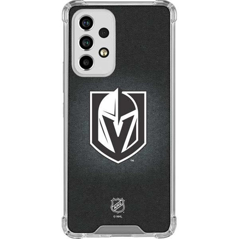 NHL Vegas Golden Knights Black Background Galaxy A53 5G Clear Case