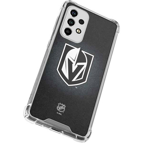 NHL Vegas Golden Knights Black Background Galaxy A53 5G Clear Case