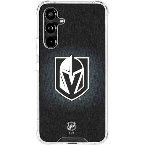 NHL Vegas Golden Knights Black Background Galaxy A54 5G Clear Case