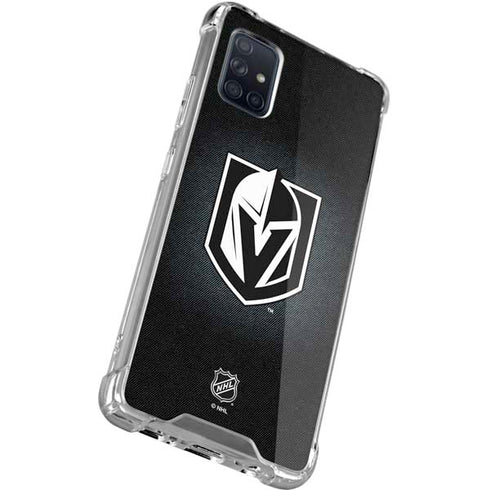 NHL Vegas Golden Knights Black Background Galaxy A71 5G Clear Case