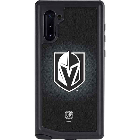 NHL Vegas Golden Knights Black Background Galaxy Note 10 Waterproof Case