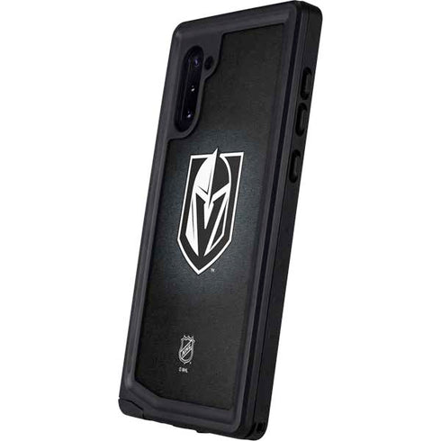 NHL Vegas Golden Knights Black Background Galaxy Note 10 Waterproof Case