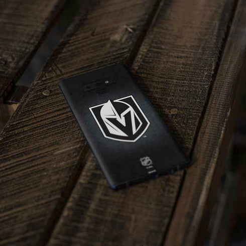 NHL Vegas Golden Knights Black Background Galaxy Note 9 Skin