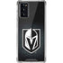NHL Vegas Golden Knights Black Background Galaxy Note20 5G Clear Case