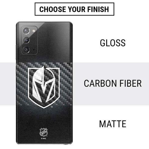 NHL Vegas Golden Knights Black Background Galaxy Note20 5G Skin