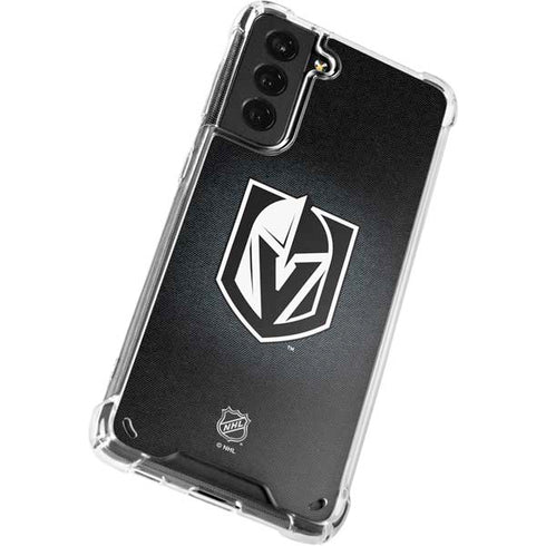 NHL Vegas Golden Knights Black Background Galaxy S21 Plus 5G Clear Case