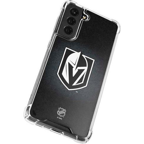 NHL Vegas Golden Knights Black Background Galaxy S22 Clear Case