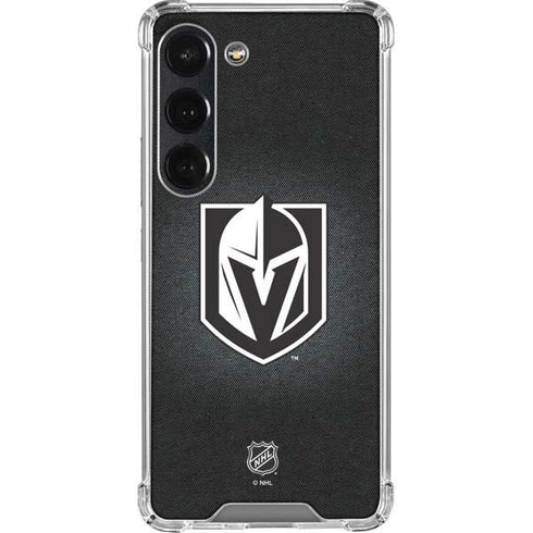 NHL Vegas Golden Knights Black Background Galaxy S23 Clear Case