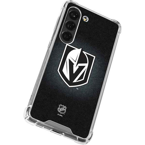 NHL Vegas Golden Knights Black Background Galaxy S23 Clear Case