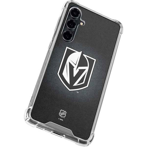 NHL Vegas Golden Knights Black Background Galaxy S23 FE Clear Case