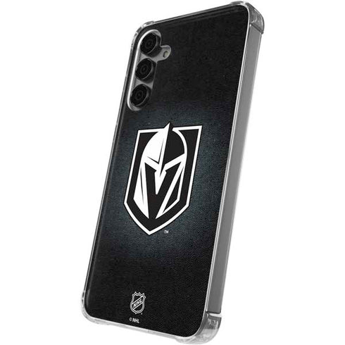 NHL Vegas Golden Knights Black Background Galaxy S24 Plus Clear Case