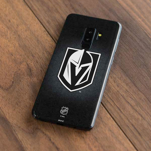 NHL Vegas Golden Knights Black Background Galaxy S9 Plus Skin