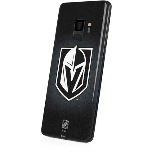 NHL Vegas Golden Knights Black Background Galaxy S9 Skin