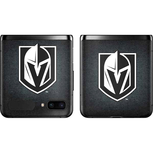 NHL Vegas Golden Knights Black Background Galaxy Z Flip Skin