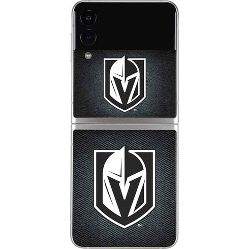 NHL Vegas Golden Knights Black Background Galaxy Z Flip3 5G Skin