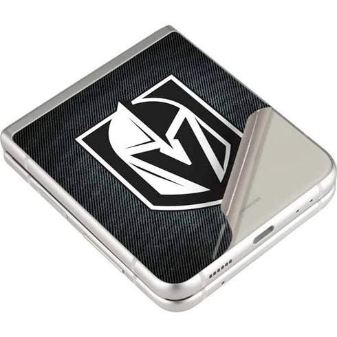 NHL Vegas Golden Knights Black Background Galaxy Z Flip3 5G Skin