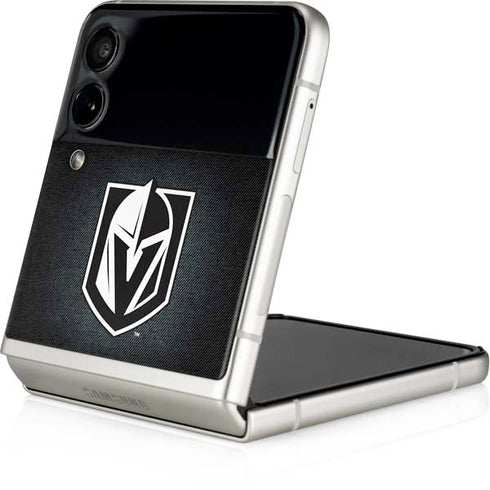 NHL Vegas Golden Knights Black Background Galaxy Z Flip3 5G Skin