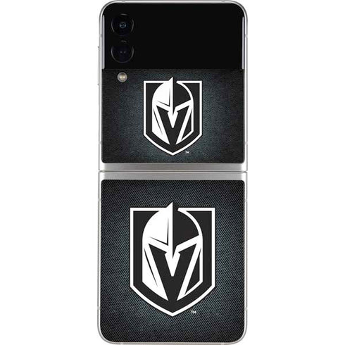 NHL Vegas Golden Knights Black Background Galaxy Z Flip4 5G Skin