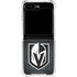 NHL Vegas Golden Knights Black Background Galaxy Z Flip5 5G Clear Case