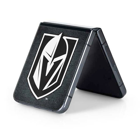 NHL Vegas Golden Knights Black Background Galaxy Z Flip5 5G Skin