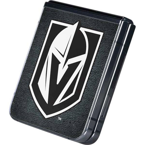 NHL Vegas Golden Knights Black Background Galaxy Z Flip5 5G Skin