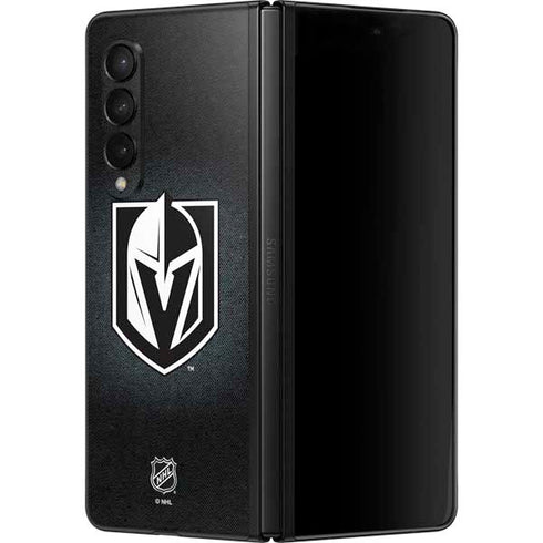 NHL Vegas Golden Knights Black Background Galaxy Z Fold3 5G Skin