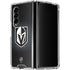 NHL Vegas Golden Knights Black Background Galaxy Z Fold4 5G Clear Case